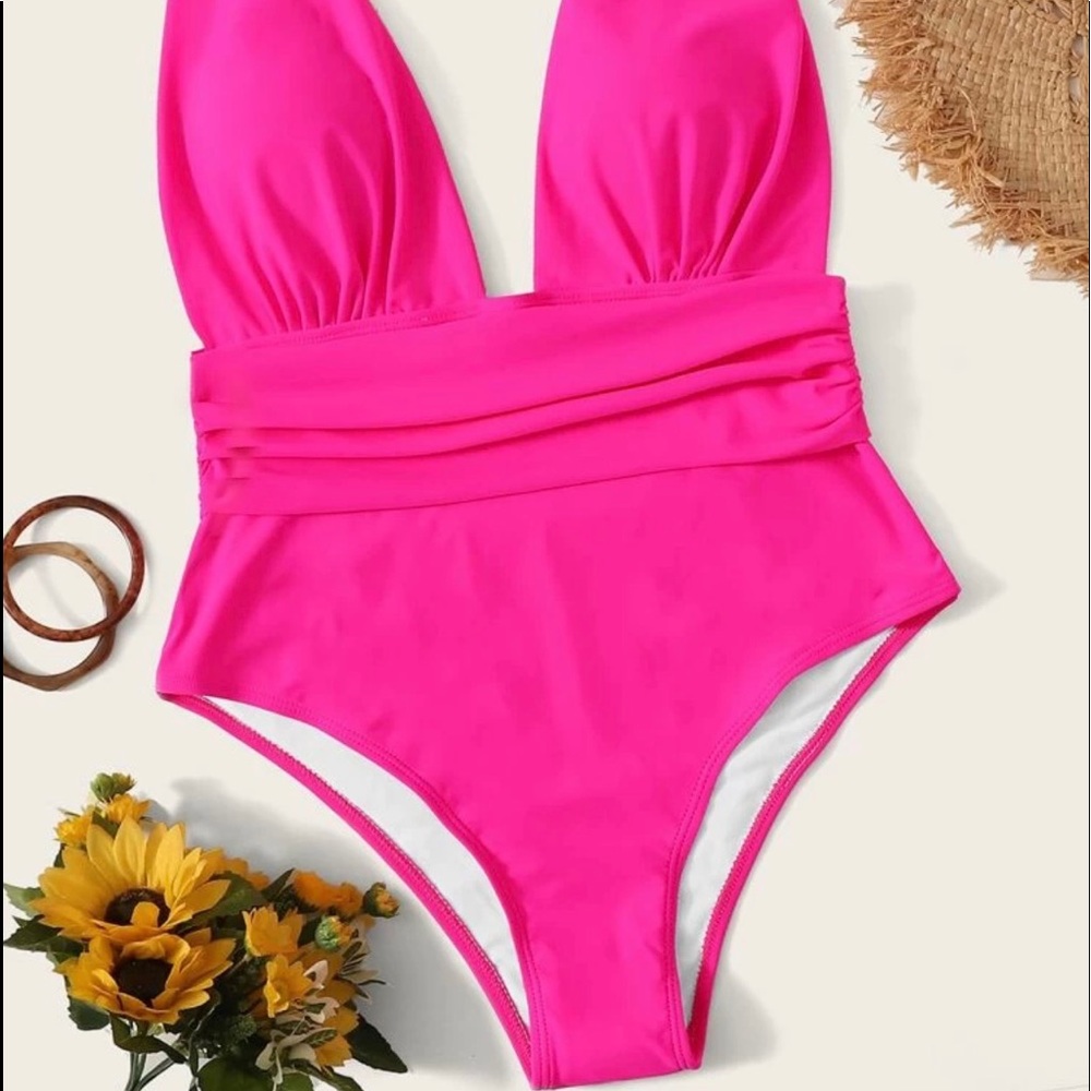 Neon Pink Swimsuit